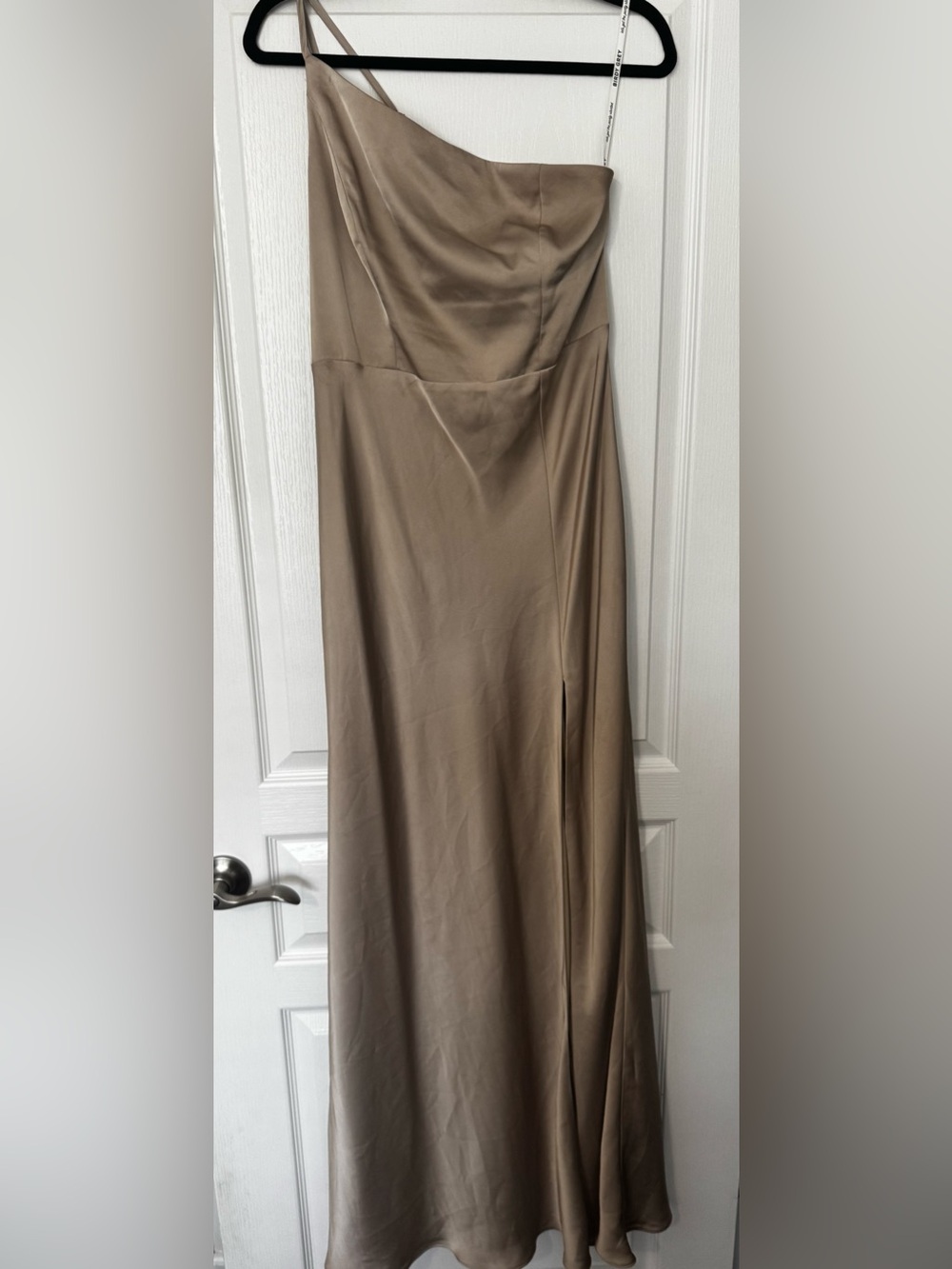 Birdy Grey Kensie One-Shoulder.  Neutral Champagne.  Size M.  Worn once